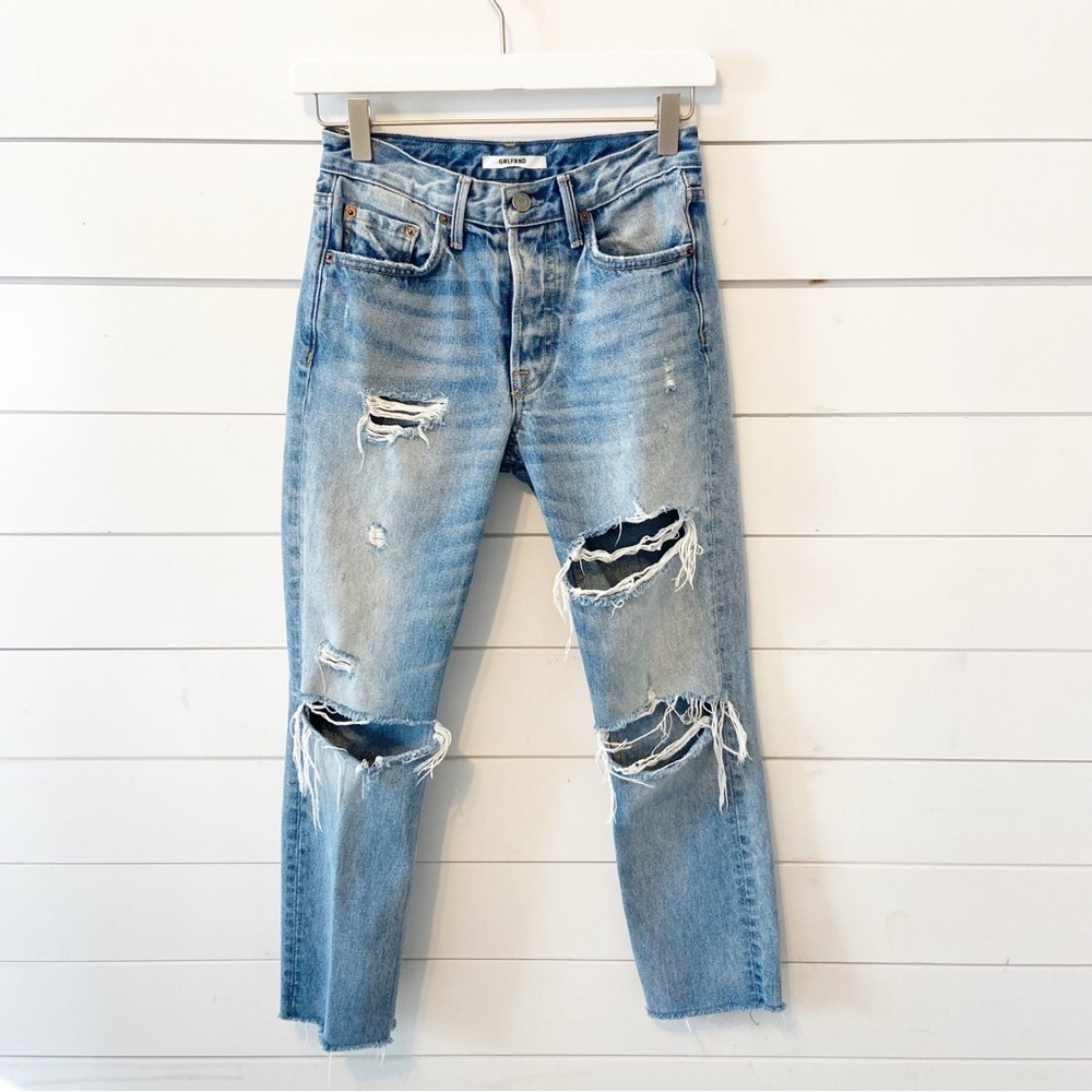 GRLFRND Jeans | Women’s Karolina Distressed High Rise 100% Cotton Jeans Size 24